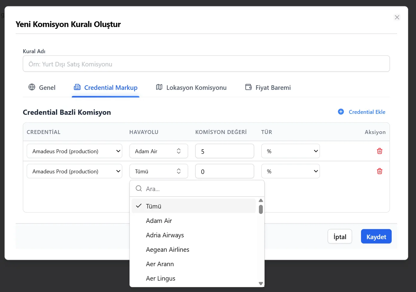 Gelişmiş Özellikler