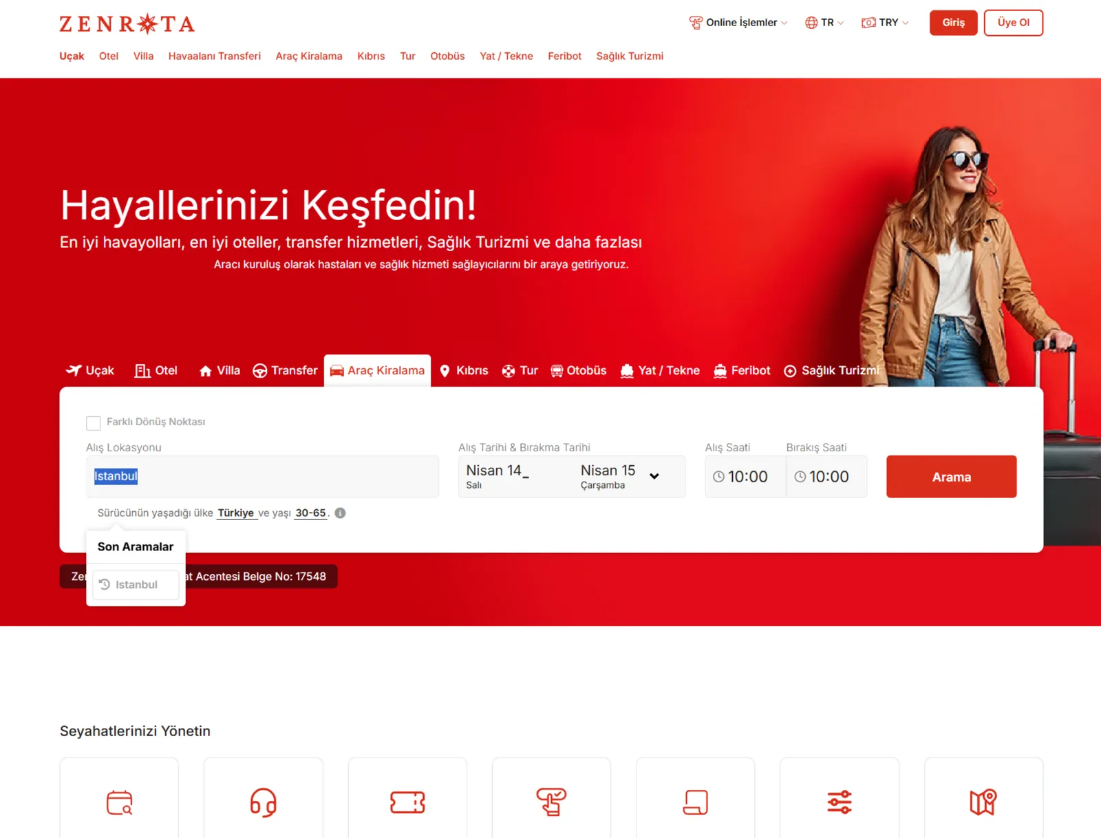 Araç Kiralama Satış Sitesi